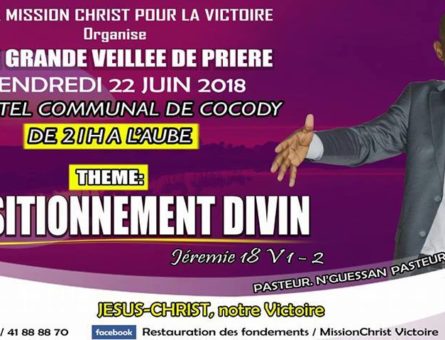 L'affiche de la veillée de la Mission Christ pour la Victoire